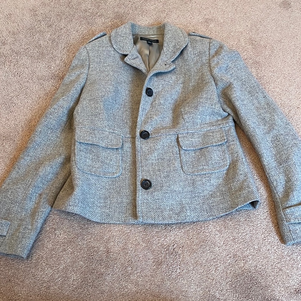 Gray Banana Republic Light Pea a coat - L